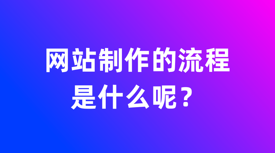 企業網站制作流程